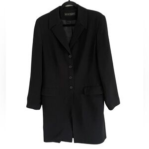 Mystery Black Long Blazer Coat Approx Small
